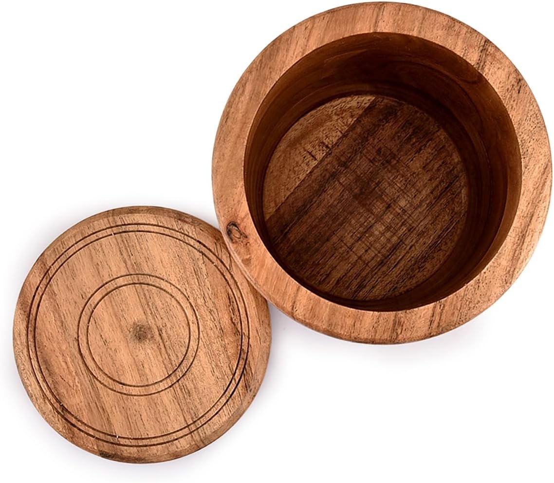 Artisan Wooden Storage Box for Honey Jars (600g) - Image 4