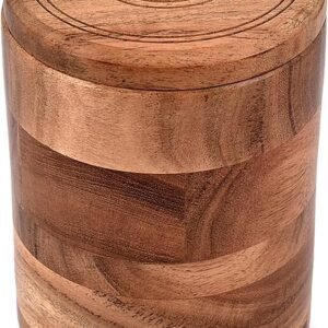 Artisan Wooden Storage Box for Honey Jars