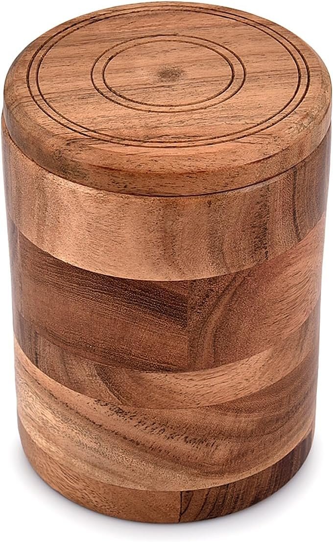 Artisan Wooden Storage Box for Honey Jars (600g)