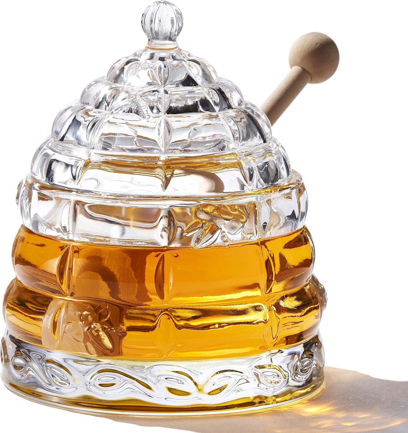 Premium Matte Black Honey Gift Set with Glass Bottle & Spoon